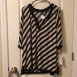 Woman’s striped blouse